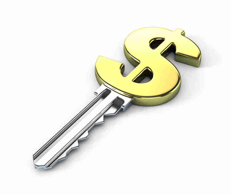 a dollar sign key